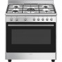 Piano de cuisson GAZ SMEG CX90GM Esthétique Classica Concerto INOX 90 cm