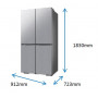 Réfrigérateur FRENCH DOOR SAMSUNG RF65DG960ESL 646L