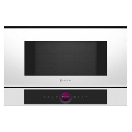 Micro-ondes intégrable Blanc BOSCH BFL7221W1Série 8