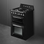 Cuisinière GAZ  SMEG TR62BL VICTORIA NOIR - 60cm