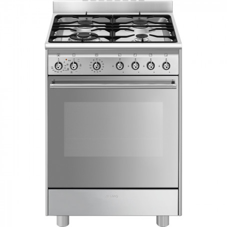 Cuisinière 60 cm GAZ SMEG SX61GM CLASSICA CONCERTO INOX