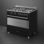 Piano de cuisson GAZ SMEG BG91CTN2 Esthétique Classica Concerto Noir 90 cm