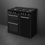 Piano de cuisson GAZ SMEG  CX103GMBL Esthétique Classica Concerto Noir 100 cm