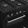 Piano de cuisson GAZ SMEG  CX103GMBL Esthétique Classica Concerto Noir 100 cm