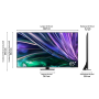dimensions, longueur, largeur, hauteur, profondeur, TV Neo QLEDK Smart TV SAMSUNG 65QN86D 65" 165cm