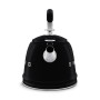 Bouilloire sifflante SMEG Noir WKF01BL - vue face au bec verseur ouvert