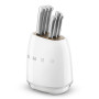 Bloc de couteaux SMEG Blanc KBSF02WH