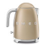 Bouilloire SMEG KLF03CHMEU champagne mat base rotative 360°