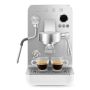 Machine à café Expresso SMEG EMC02WHMEU Blanc Mat - Design rétro et qualité barista