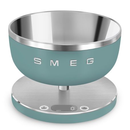 Balance de cuisine SMEG KSC01EGMWW Vert Émeraude Mat - Précision et élégance rétro