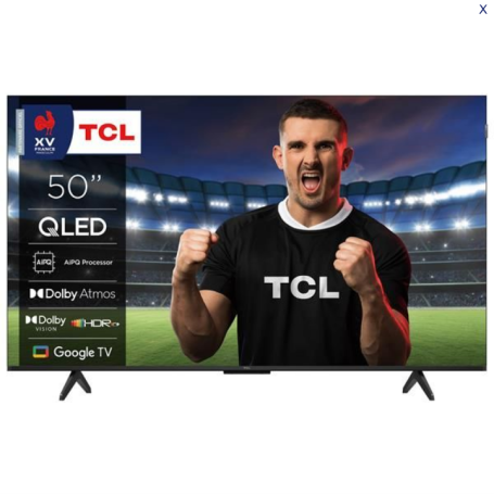 TV 4K QLED Google TV TCL 50P79K 50" 126 cm