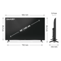 TV Full HD LED Google TV™ SHARP 40HF2265E 40" 101 cm dimensions