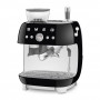 Machine à café Expresso manuelle avec broyeur intégré SMEG Noir EGF03BLEU