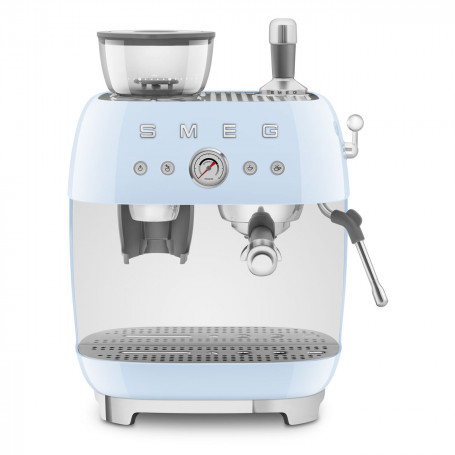 Machine à café Expresso manuelle avec broyeur intégré SMEG Bleu Azur EGF03PBEU