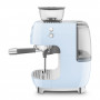 Machine à café Expresso manuelle avec broyeur intégré SMEG Bleu Azur EGF03PBEU