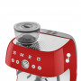 Machine à café Expresso manuelle avec broyeur intégré SMEG Rouge EGF03RDEU