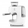 Machine à café Expresso manuelle avec broyeur intégré SMEG Blanc EGF03WHEU