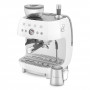 Machine à café Expresso manuelle avec broyeur intégré SMEG Blanc EGF03WHEU